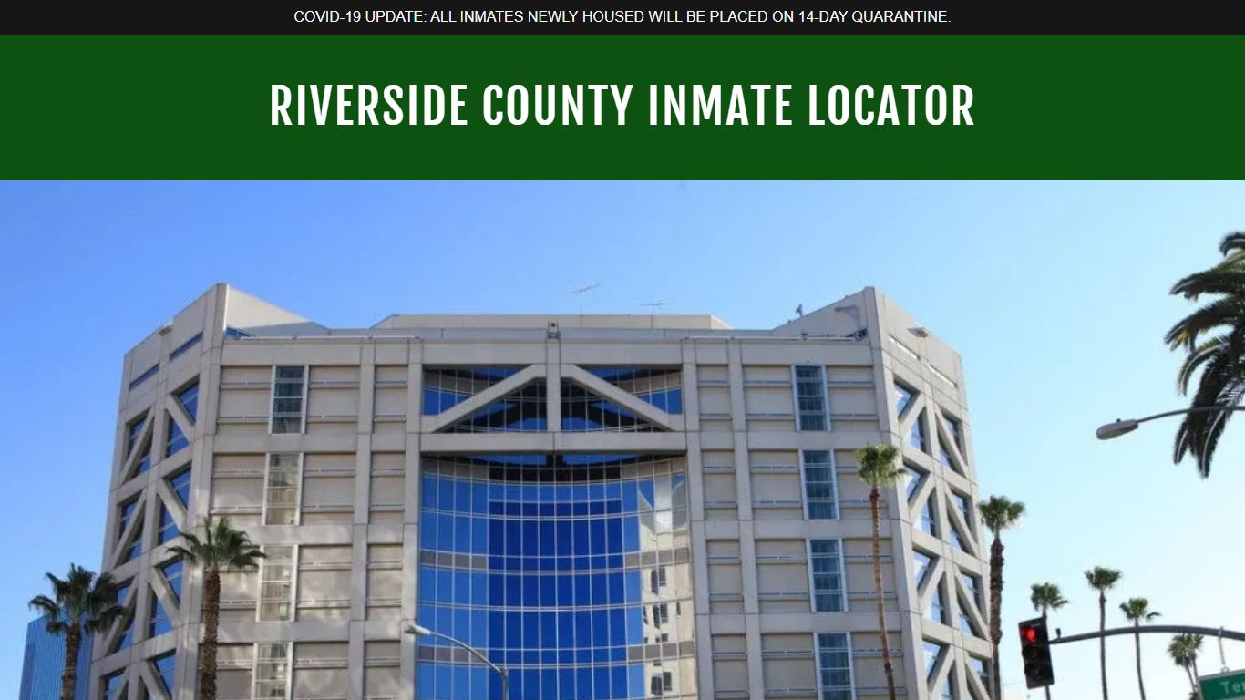 RIVERSIDE COUNTY INMATE LOCATOR